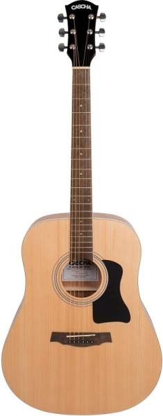 Cascha Dreadnought Guitar Set, Natural Matt